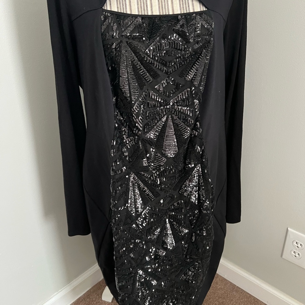Lane Bryant Sequin Front Dress Size 16 - Picture 5 of 6